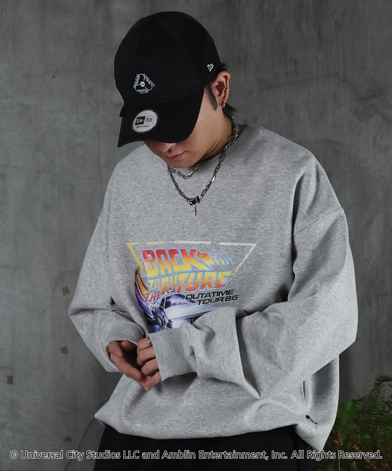 【Back to the future / バックトゥザフューチャー】ヴィンテージライク レトロ映画 プリントスウェット