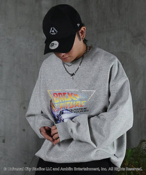 【Back to the future / バックトゥザフューチャー】ヴィンテージライク レトロ映画 プリントスウェット