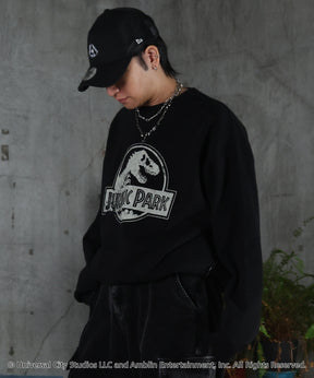 【Jurassic Park / ジュラシックパーク】ヴィンテージライク レトロ映画 プリントスウェット