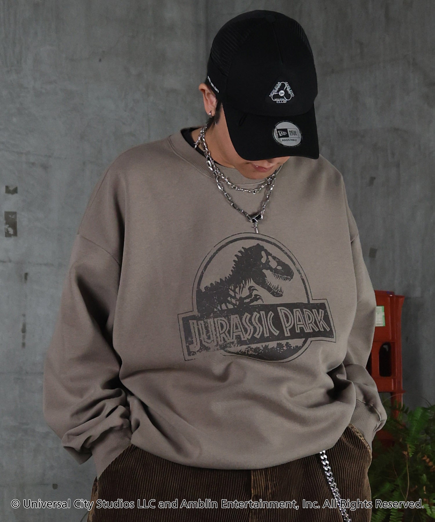 【Jurassic Park / ジュラシックパーク】ヴィンテージライク レトロ映画 プリントスウェット