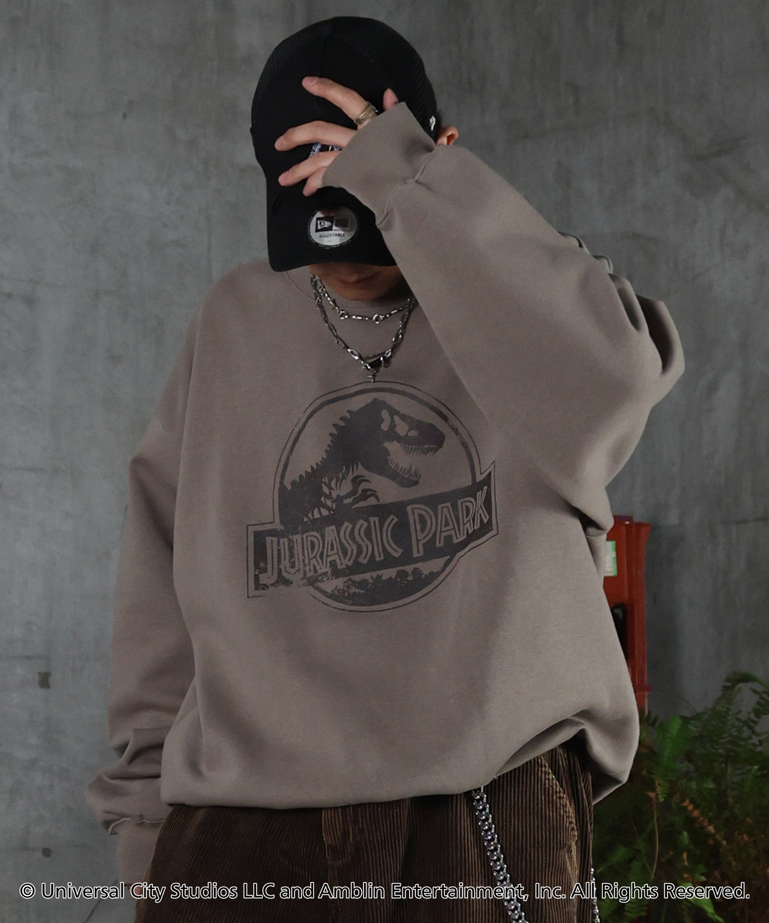【Jurassic Park / ジュラシックパーク】ヴィンテージライク レトロ映画 プリントスウェット