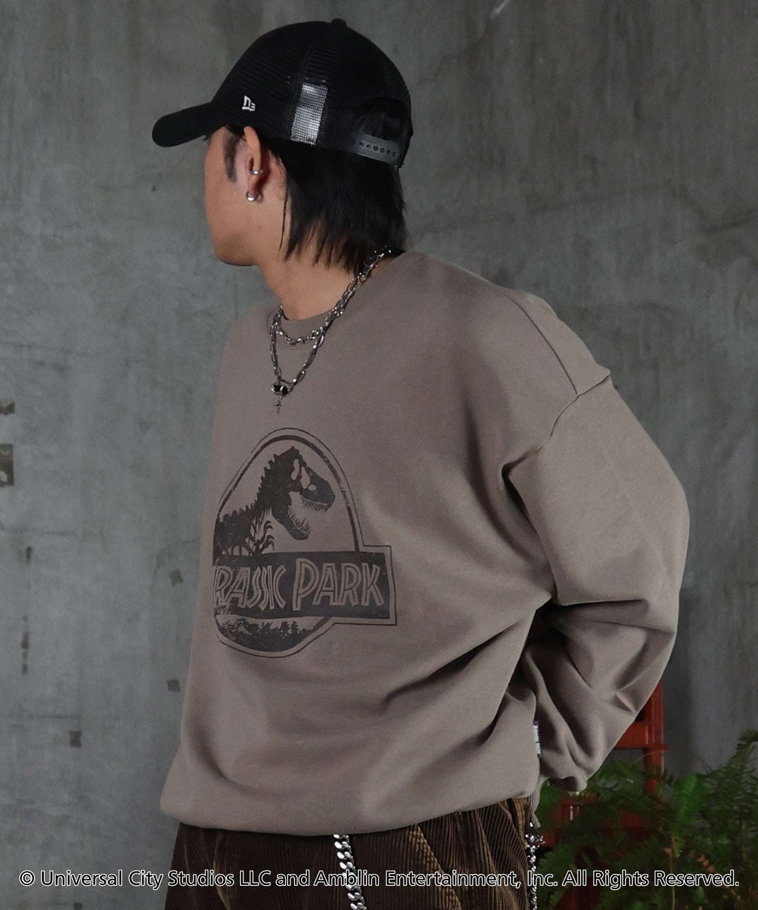 【Jurassic Park / ジュラシックパーク】ヴィンテージライク レトロ映画 プリントスウェット
