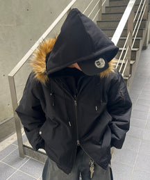 N2-B フード ジップ ブルゾン ファー ミリタリー