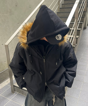 N2-B フード ジップ ブルゾン ファー ミリタリー