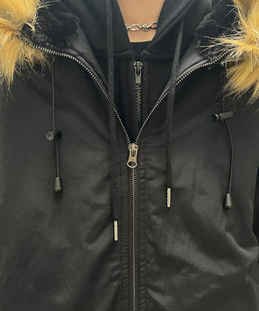 N2-B フード ジップ ブルゾン ファー ミリタリー