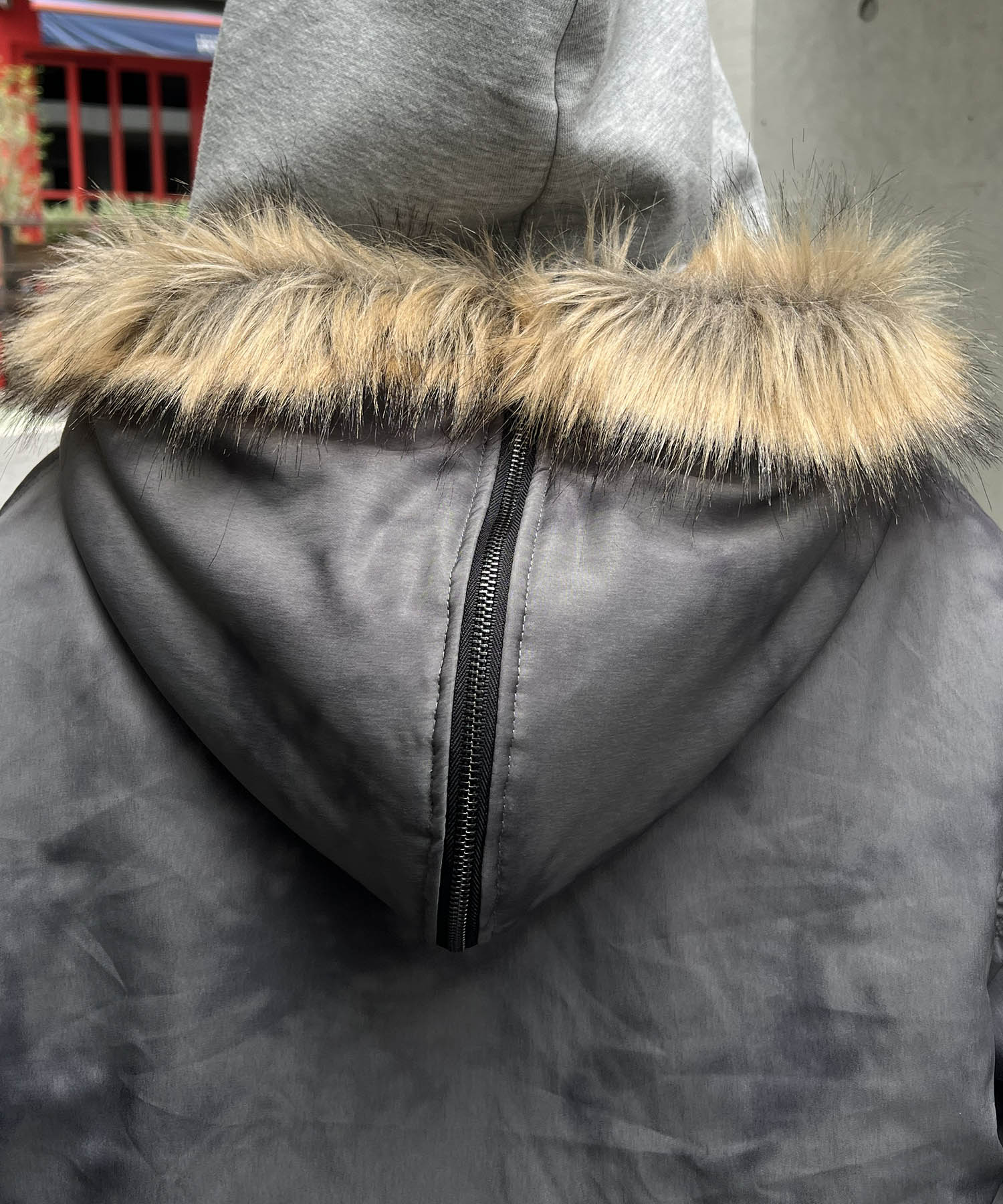 N2-B フード ジップ ブルゾン ファー ミリタリー