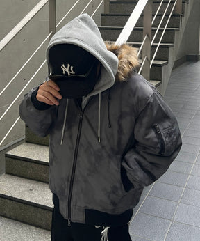 N2-B フード ジップ ブルゾン ファー ミリタリー