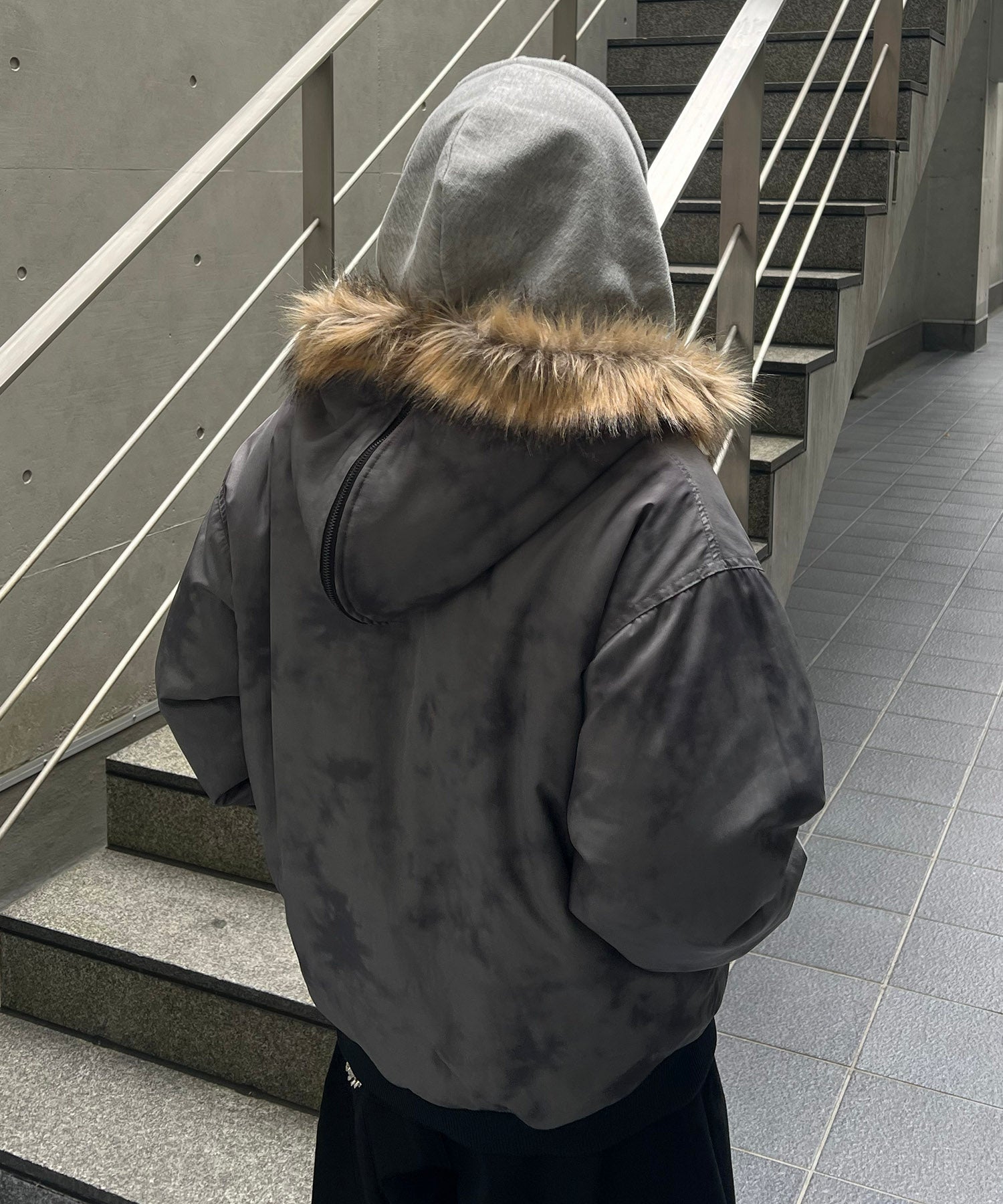 N2-B フード ジップ ブルゾン ファー ミリタリー