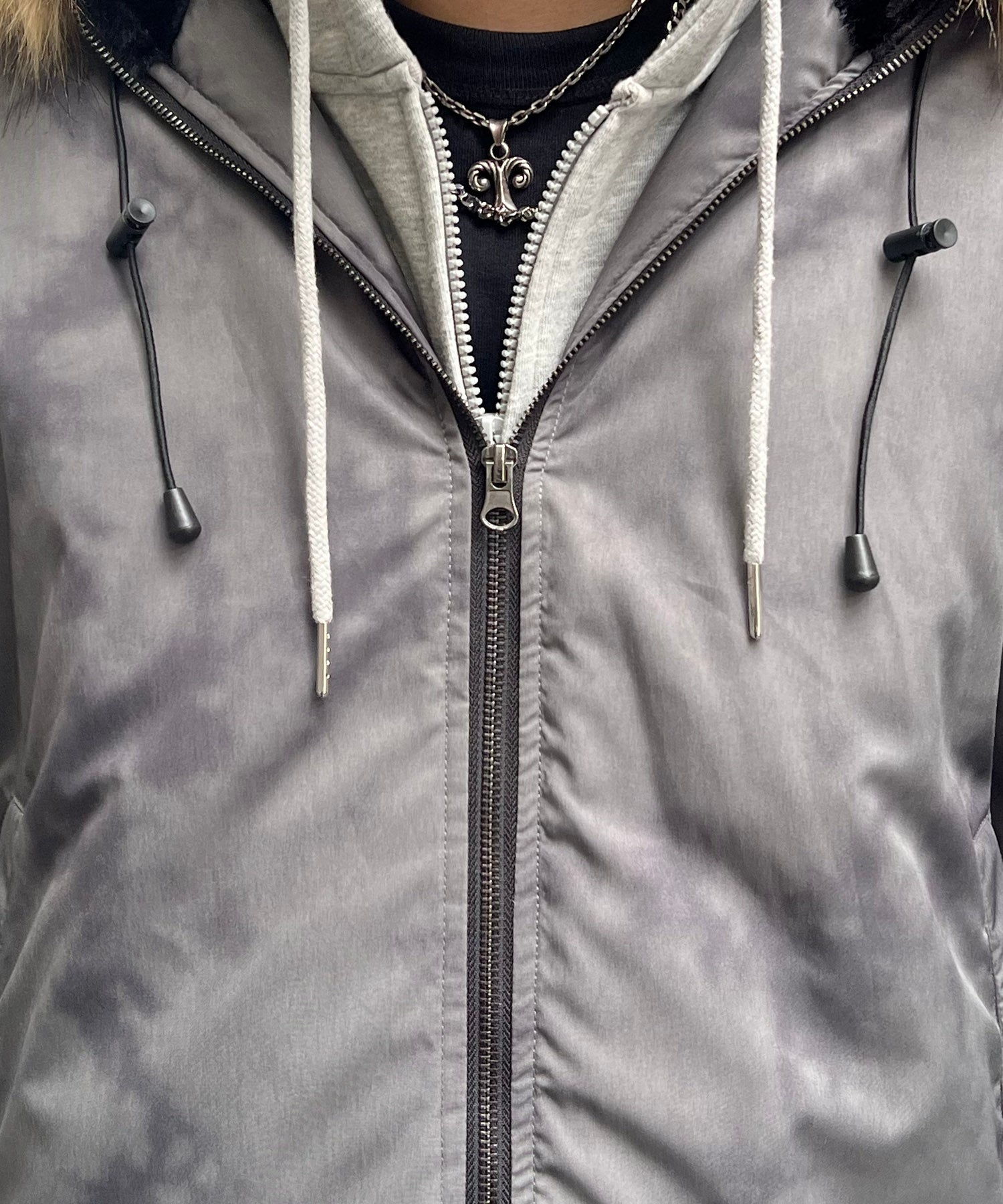 N2-B フード ジップ ブルゾン ファー ミリタリー