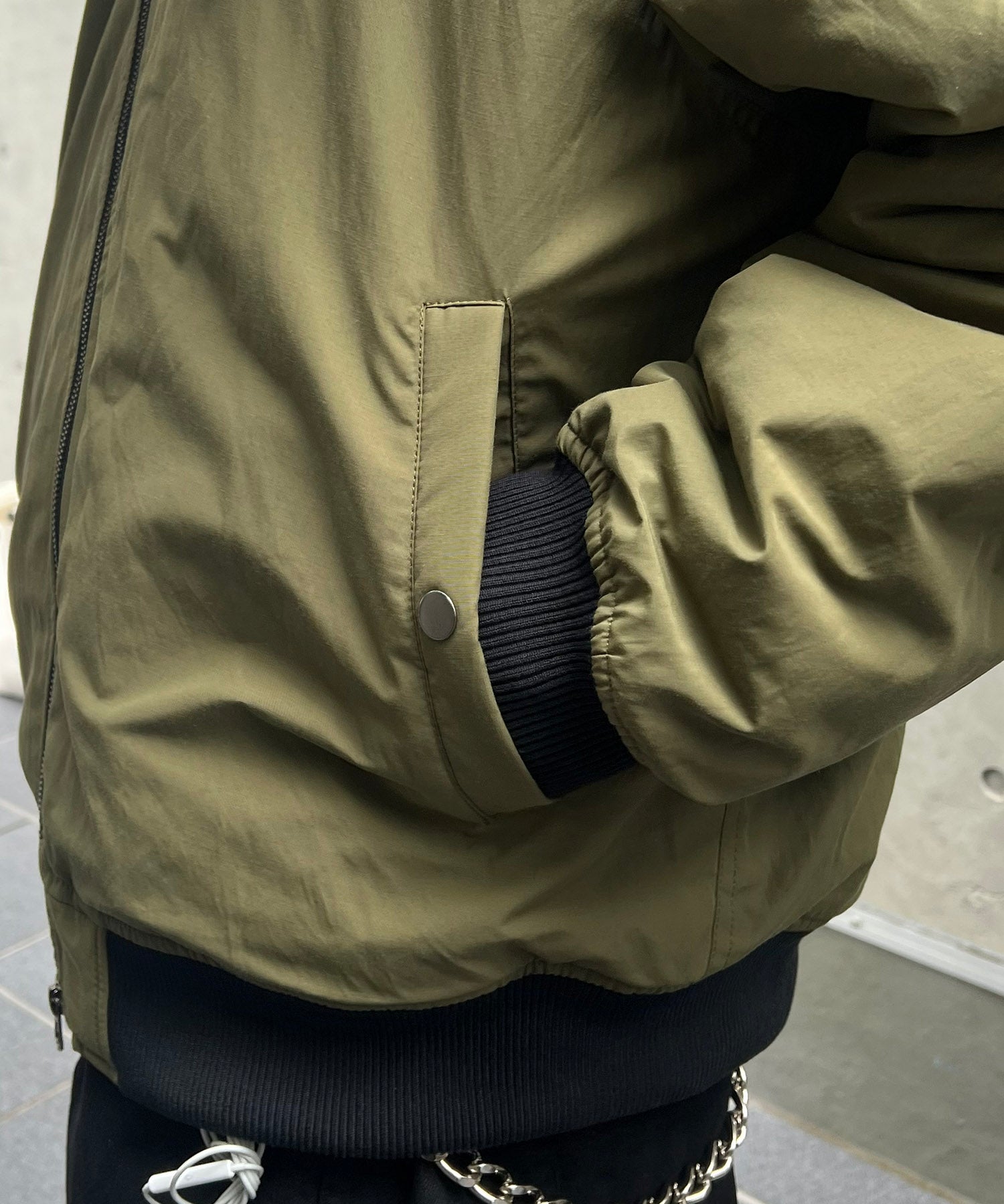 N2-B フード ジップ ブルゾン ファー ミリタリー