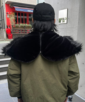 N2-B フード ジップ ブルゾン ファー ミリタリー