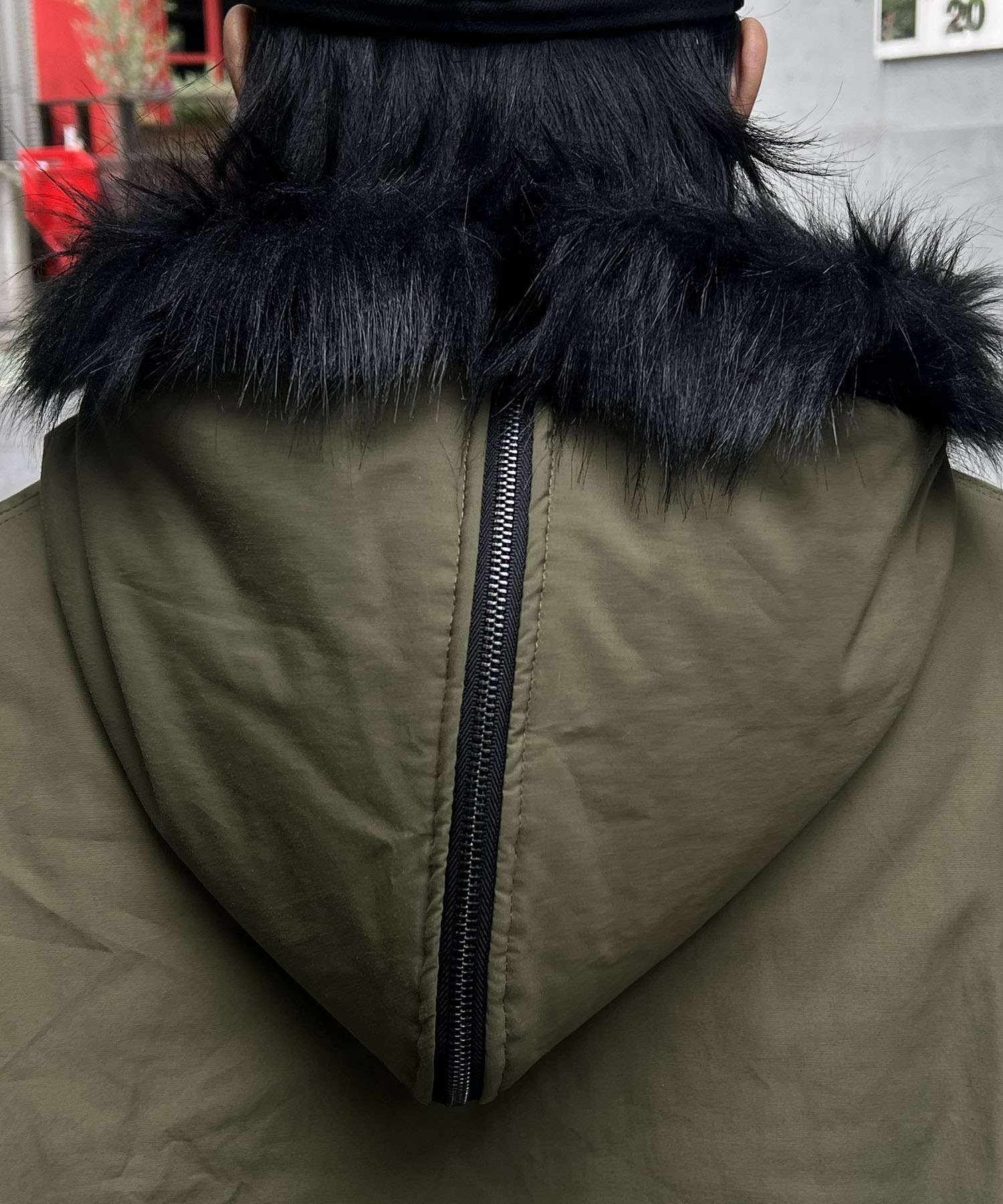 N2-B フード ジップ ブルゾン ファー ミリタリー