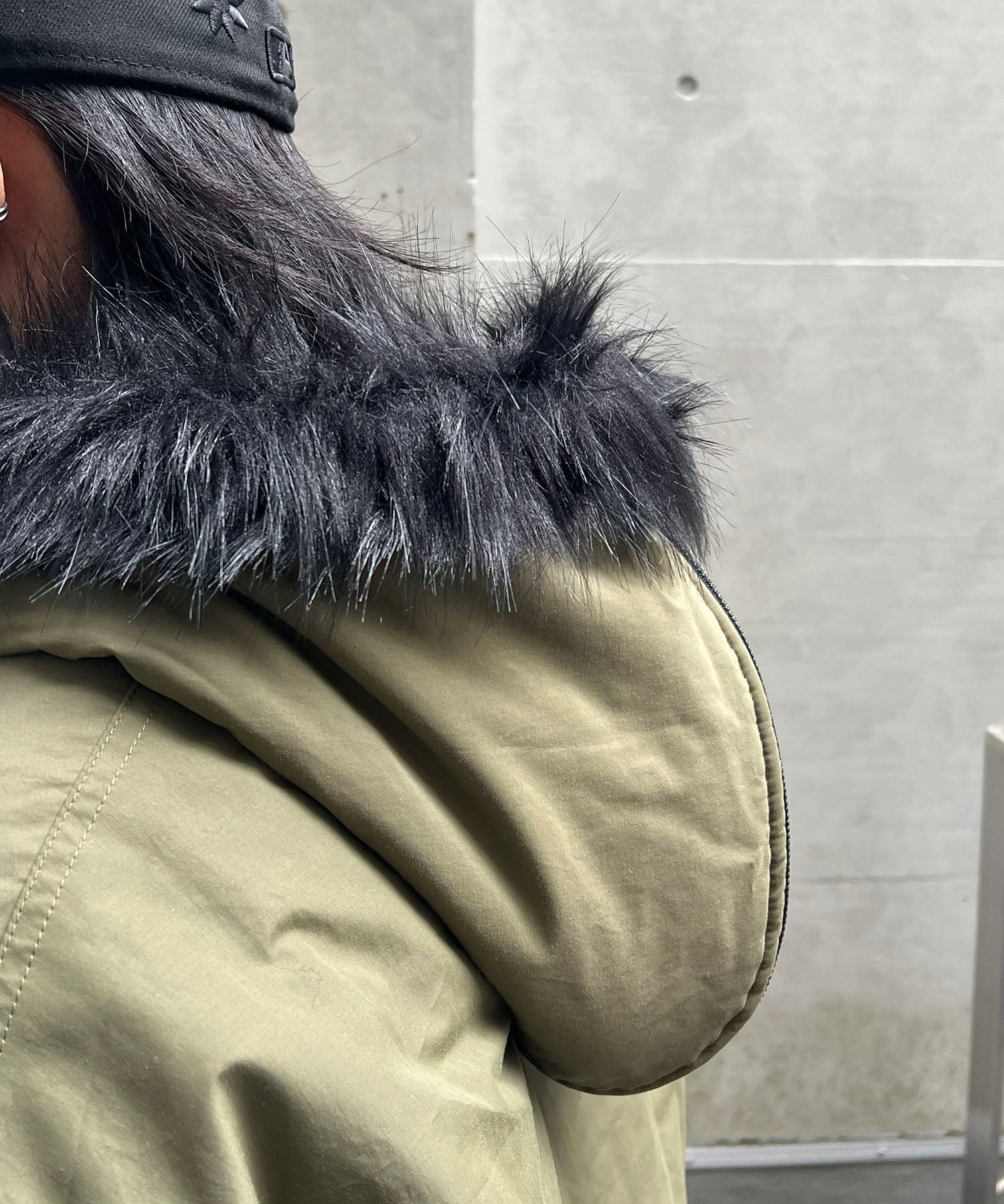 N2-B フード ジップ ブルゾン ファー ミリタリー