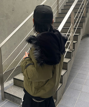 N2-B フード ジップ ブルゾン ファー ミリタリー