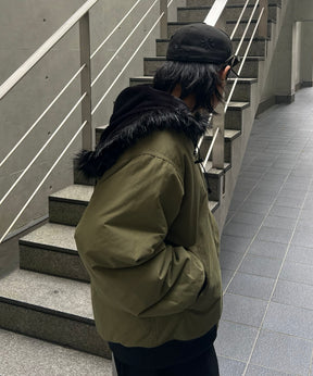 N2-B フード ジップ ブルゾン ファー ミリタリー