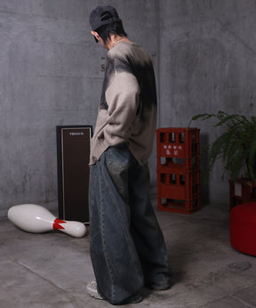 ダメージ加工 グラフティアート ニット