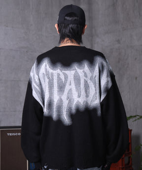 ダメージ加工 グラフティアート ニット