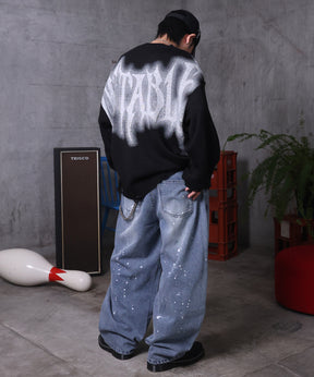 ダメージ加工 グラフティアート ニット