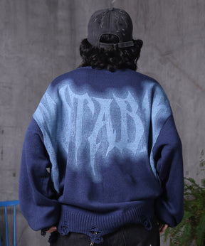 ダメージ加工 グラフティアート ニット