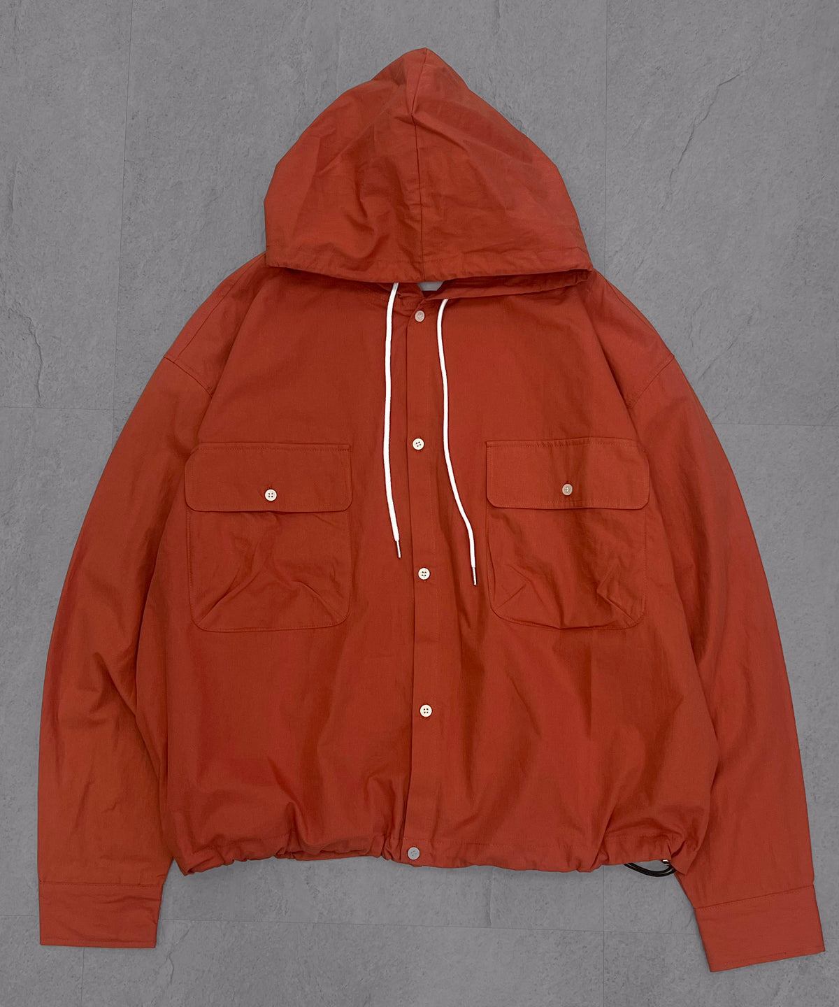 Long-sleeved Shirt Hoodie / 長袖シャツパーカー