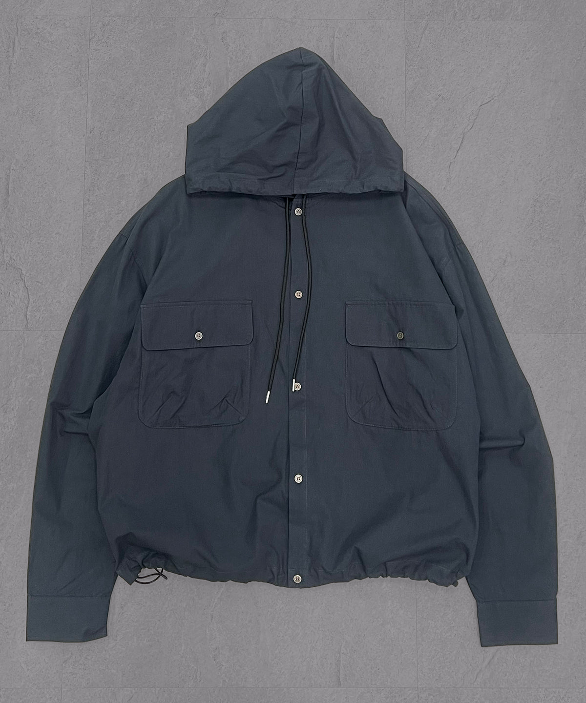 Long-sleeved Shirt Hoodie / 長袖シャツパーカー