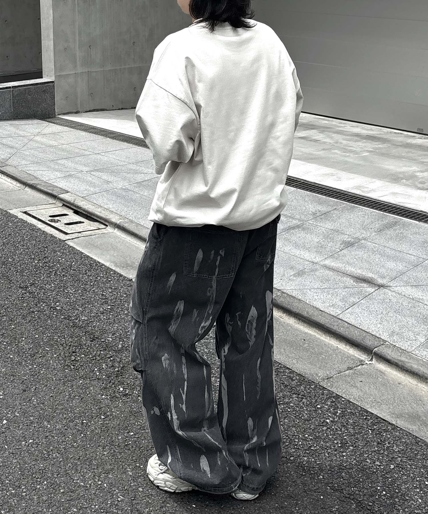 25SS プレーティング 裾ドローコード 半袖Tシャツ