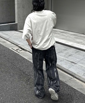25SS プレーティング 裾ドローコード 半袖Tシャツ