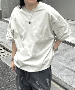 25SS プレーティング 裾ドローコード 半袖Tシャツ