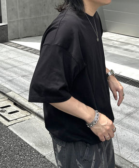 25SS プレーティング 裾ドローコード 半袖Tシャツ