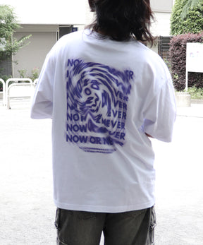 25SS 韓国風バックプリント ビッグシルエット バックプリント 半袖Tシャツ ワンポイント