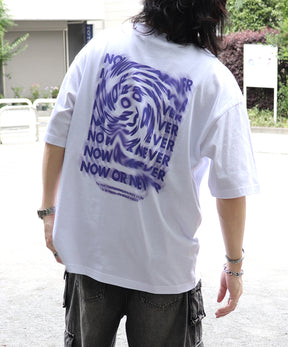 25SS 韓国風バックプリント ビッグシルエット バックプリント 半袖Tシャツ ワンポイント