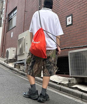 25SS【INHABITANT】ワンポイント ブランドロゴプリント ベーシック ナップザック
