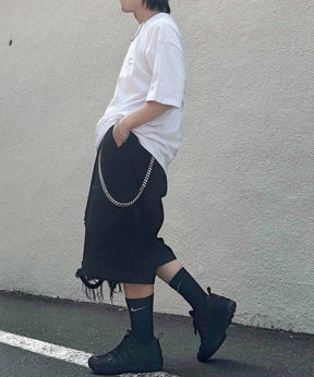 25SS ビッグシルエット プレーティング グラフィック プリント 半袖Tシャツ