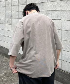 ヴィンテージライク ピグメント加工 アメカジ風 レトロプリント ロックTシャツ カットソー