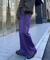 【セットアップ対応】"WEB限定" サイドライン ワンポイント刺繍 センタースリット ジャージパンツ