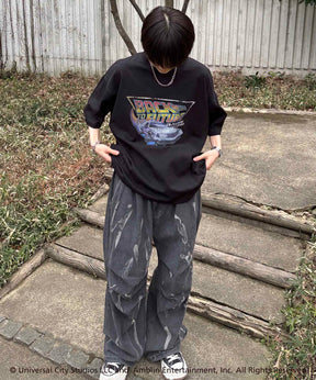 25SS【retro movie】Back To The Future ヴィンテージライク レトロ映画半袖Tシャツ