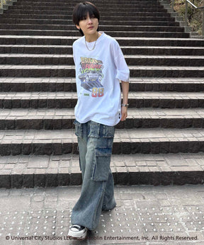 25SS【retro movie】Back To The Future ヴィンテージライク レトロ映画半袖Tシャツ