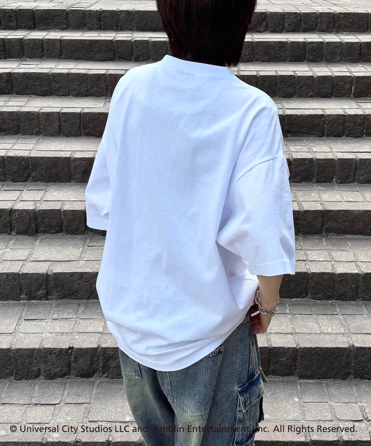 25SS【retro movie】Back To The Future ヴィンテージライク レトロ映画半袖Tシャツ