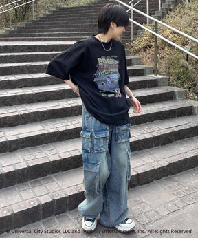 25SS【retro movie】Back To The Future ヴィンテージライク レトロ映画半袖Tシャツ