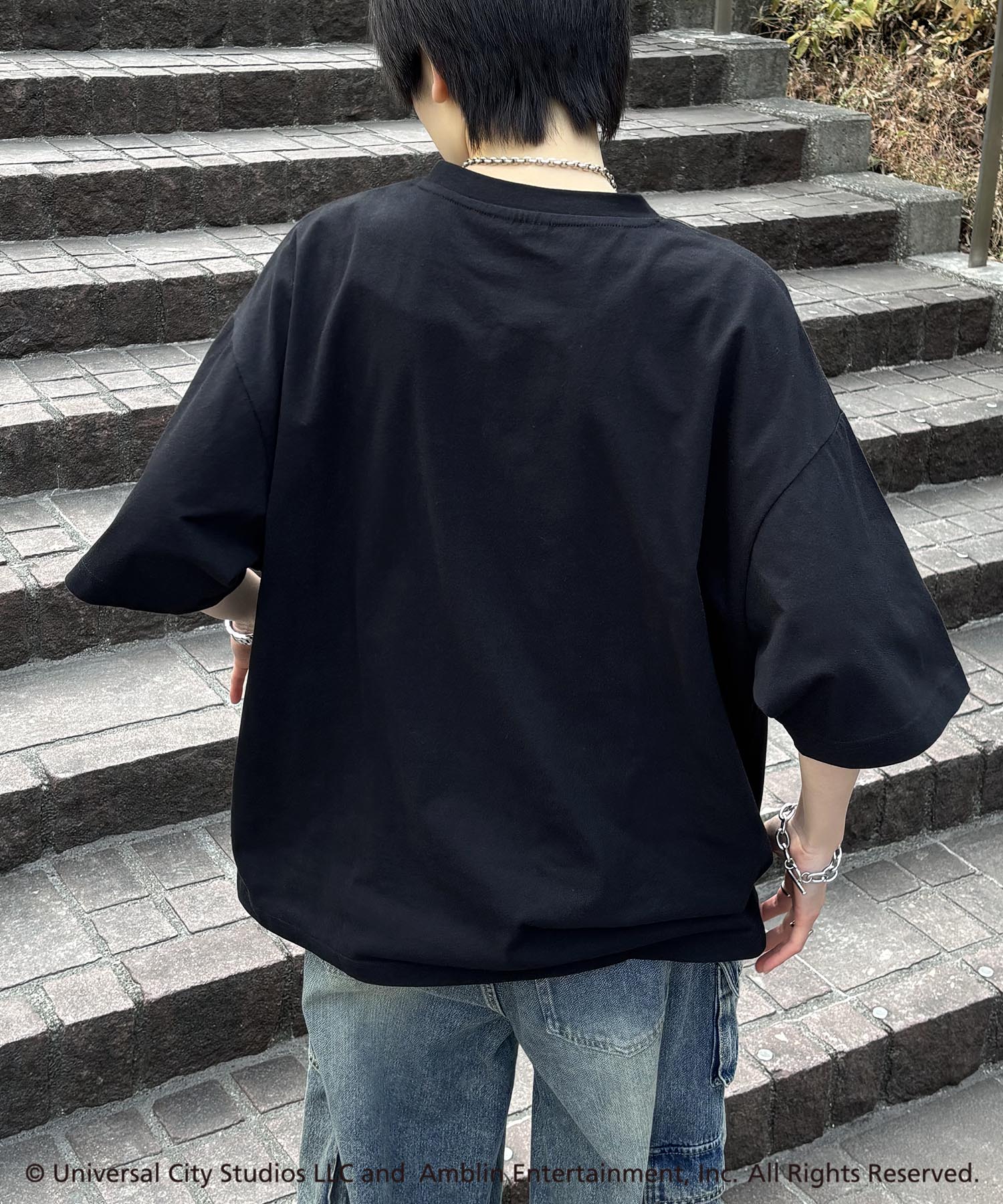 25SS【retro movie】Back To The Future ヴィンテージライク レトロ映画半袖Tシャツ