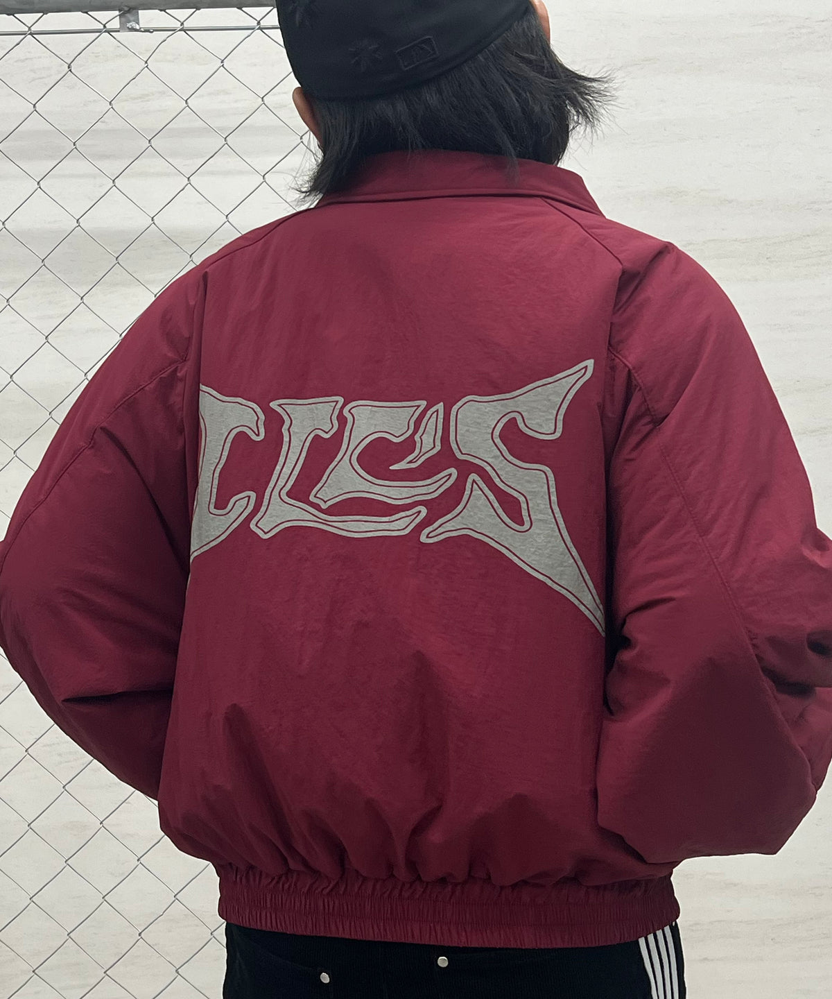 バックプリント ナイロン 中綿ブルゾン