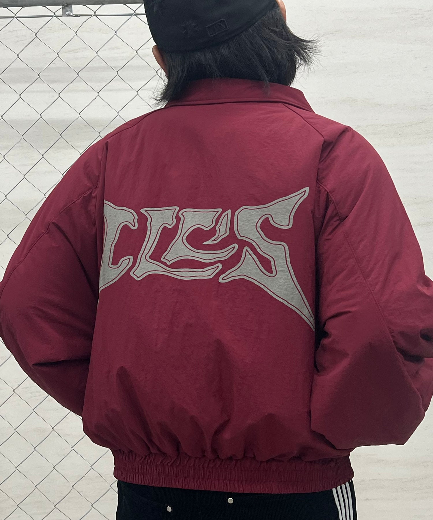 バックプリント ナイロン 中綿ブルゾン