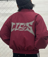 バックプリント ナイロン 中綿ブルゾン