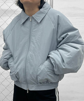 バックプリント ナイロン 中綿ブルゾン