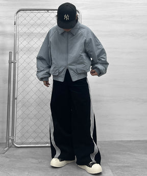 バックプリント ナイロン 中綿ブルゾン