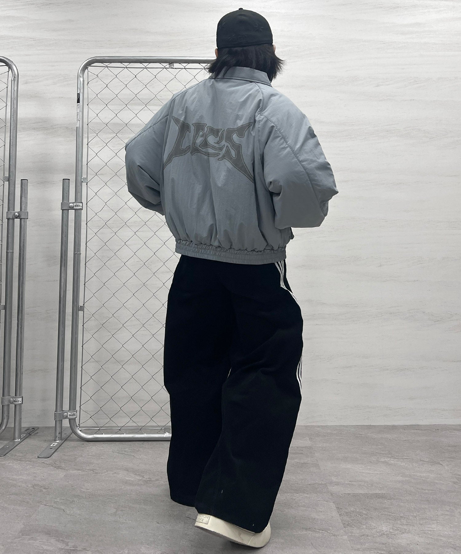バックプリント ナイロン 中綿ブルゾン
