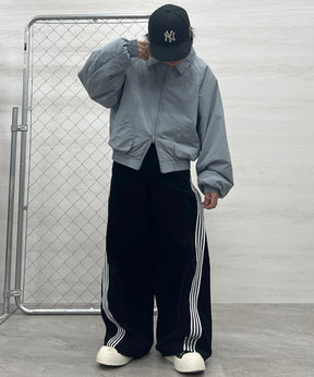 バックプリント ナイロン 中綿ブルゾン