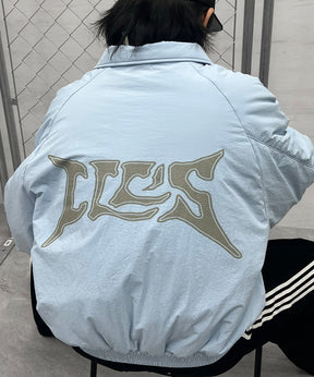 バックプリント ナイロン 中綿ブルゾン