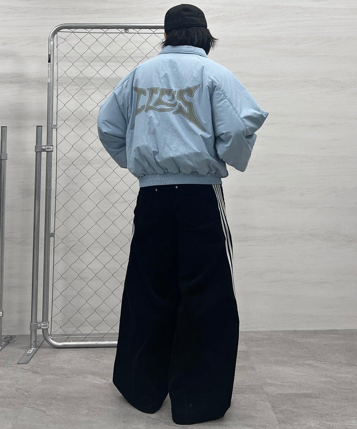 バックプリント ナイロン 中綿ブルゾン