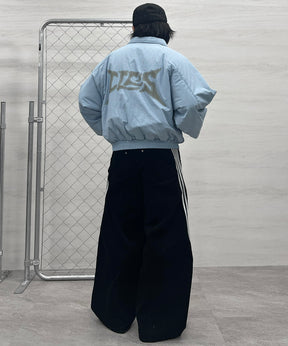 バックプリント ナイロン 中綿ブルゾン